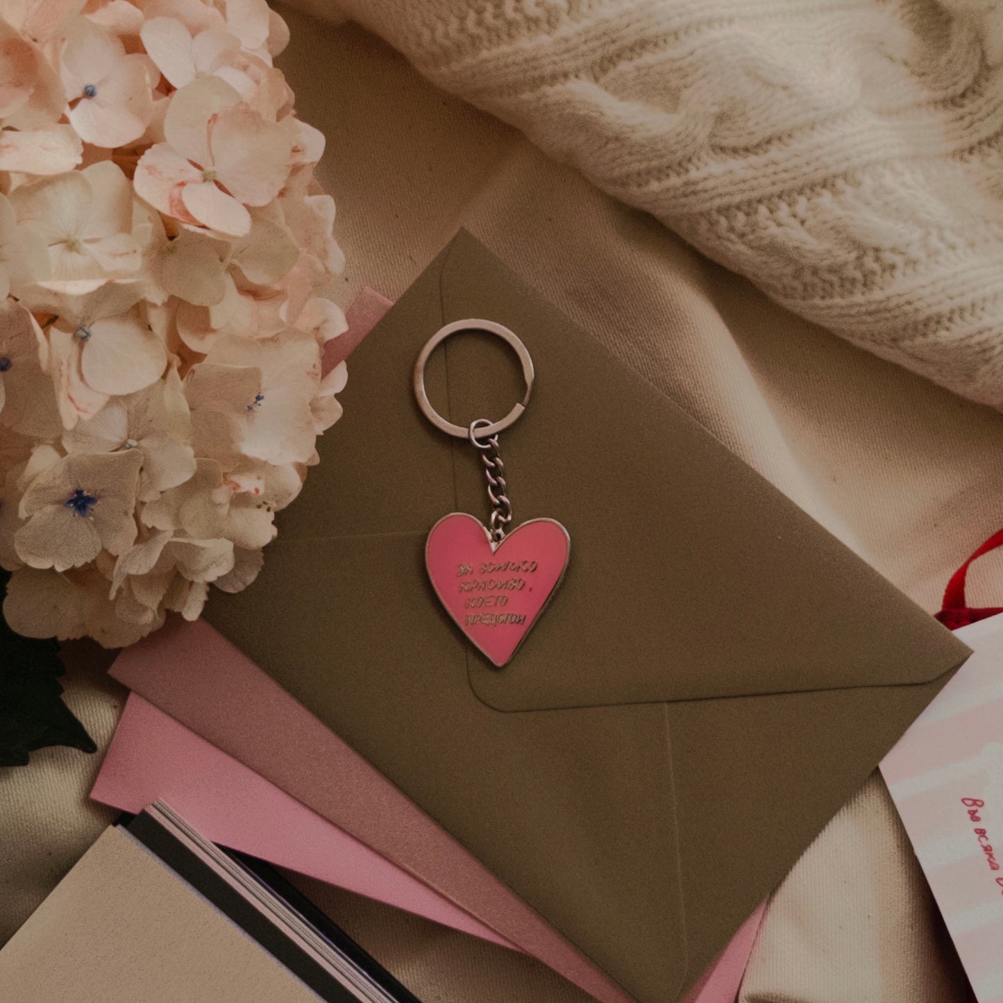 Метален ключодържател “За всичко красиво”